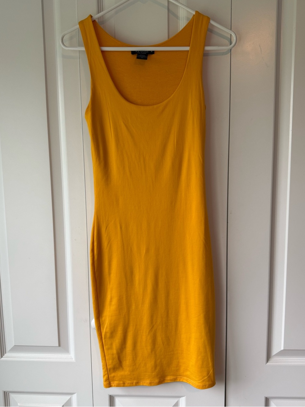 Joe & Elle Sleeveless Midi Bodycon Dress in Mustard